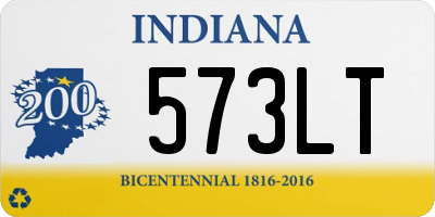 IN license plate 573LT