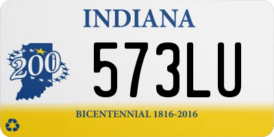 IN license plate 573LU