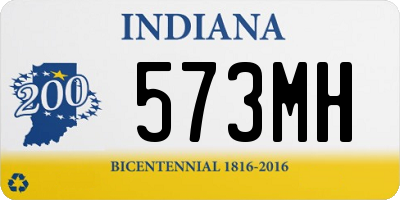 IN license plate 573MH