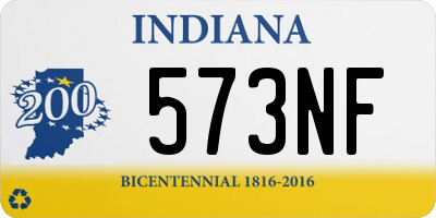 IN license plate 573NF