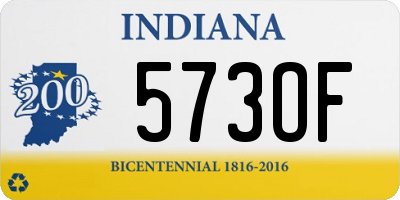IN license plate 573OF