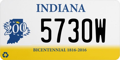 IN license plate 573OW