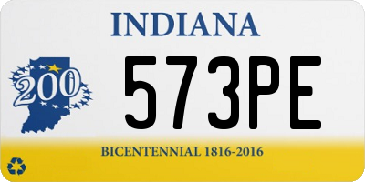 IN license plate 573PE