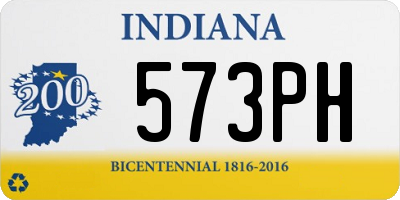 IN license plate 573PH