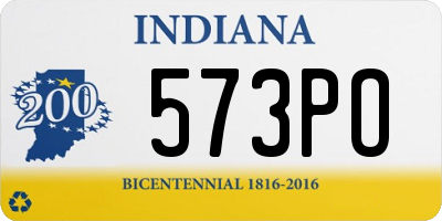 IN license plate 573PO