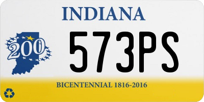 IN license plate 573PS