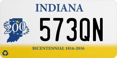 IN license plate 573QN