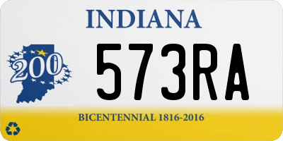 IN license plate 573RA