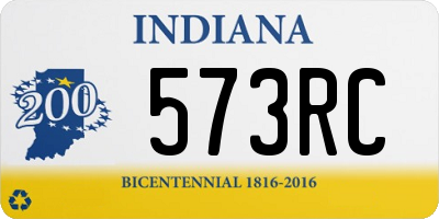 IN license plate 573RC