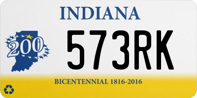 IN license plate 573RK