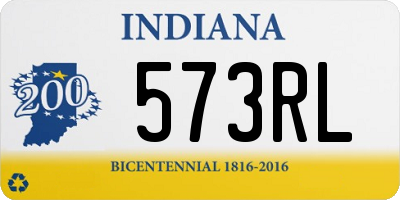 IN license plate 573RL