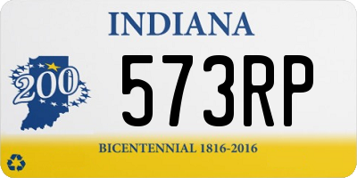 IN license plate 573RP