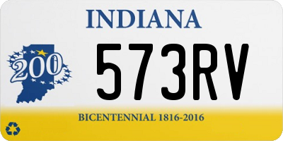 IN license plate 573RV