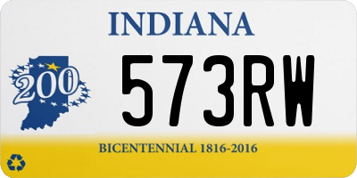 IN license plate 573RW