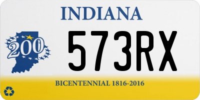 IN license plate 573RX