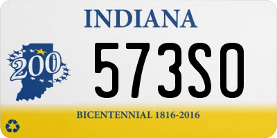 IN license plate 573SO