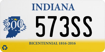 IN license plate 573SS