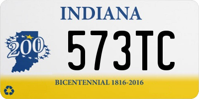 IN license plate 573TC