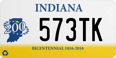 IN license plate 573TK