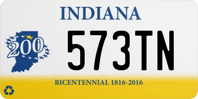 IN license plate 573TN