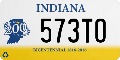 IN license plate 573TO