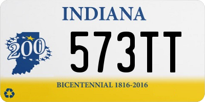 IN license plate 573TT