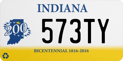 IN license plate 573TY