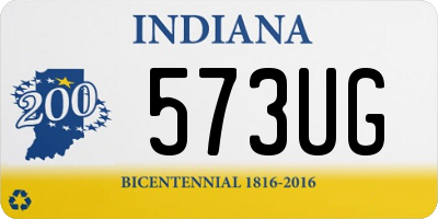 IN license plate 573UG