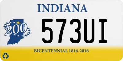 IN license plate 573UI