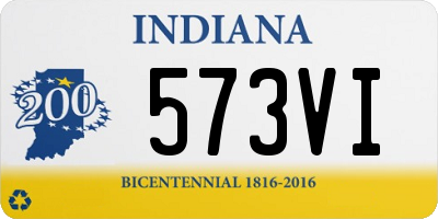 IN license plate 573VI