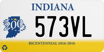 IN license plate 573VL