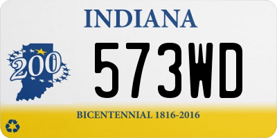 IN license plate 573WD