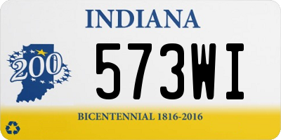 IN license plate 573WI