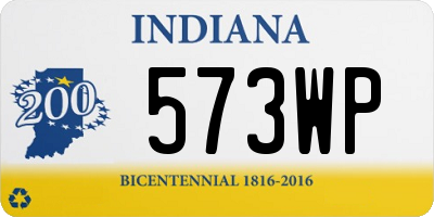 IN license plate 573WP