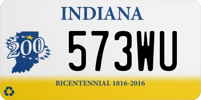 IN license plate 573WU