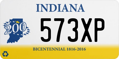 IN license plate 573XP