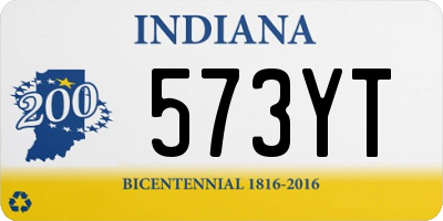 IN license plate 573YT