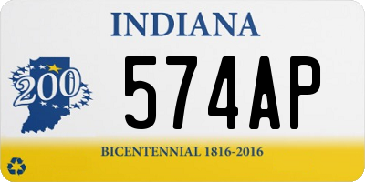 IN license plate 574AP