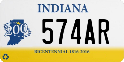 IN license plate 574AR