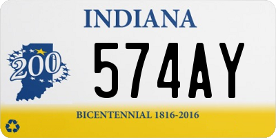 IN license plate 574AY