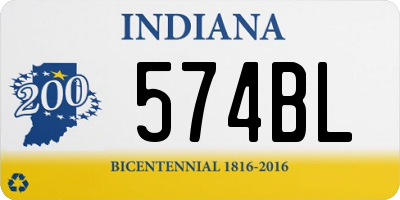 IN license plate 574BL