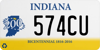 IN license plate 574CU