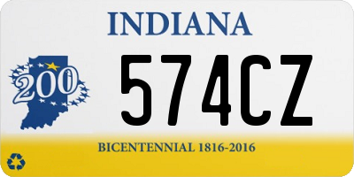 IN license plate 574CZ