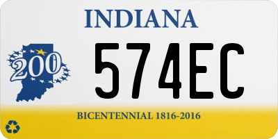 IN license plate 574EC