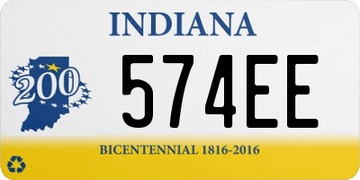 IN license plate 574EE