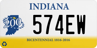 IN license plate 574EW