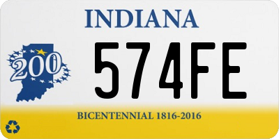 IN license plate 574FE