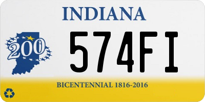 IN license plate 574FI