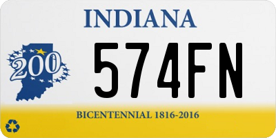 IN license plate 574FN