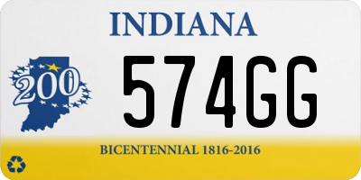 IN license plate 574GG